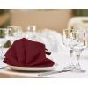 imageUtopia Kitchen White Cloth Napkins 12 Pack 18x18 Inch Cotton Blend Washable and Reusable Table Dinner NapkinsBurgundy