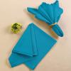imageUtopia Kitchen White Cloth Napkins 12 Pack 18x18 Inch Cotton Blend Washable and Reusable Table Dinner NapkinsCaribbean Blue