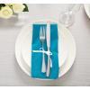 imageUtopia Kitchen White Cloth Napkins 12 Pack 18x18 Inch Cotton Blend Washable and Reusable Table Dinner NapkinsCaribbean Blue