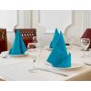 imageUtopia Kitchen White Cloth Napkins 12 Pack 18x18 Inch Cotton Blend Washable and Reusable Table Dinner NapkinsCaribbean Blue