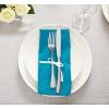 imageUtopia Kitchen White Cloth Napkins 12 Pack 18x18 Inch Cotton Blend Washable and Reusable Table Dinner NapkinsCaribbean Blue
