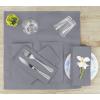 imageUtopia Kitchen White Cloth Napkins 12 Pack 18x18 Inch Cotton Blend Washable and Reusable Table Dinner NapkinsCharcoal