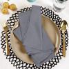 imageUtopia Kitchen White Cloth Napkins 12 Pack 18x18 Inch Cotton Blend Washable and Reusable Table Dinner NapkinsCharcoal