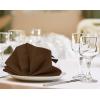 imageUtopia Kitchen White Cloth Napkins 12 Pack 18x18 Inch Cotton Blend Washable and Reusable Table Dinner NapkinsChocolate