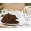 imageUtopia Kitchen White Cloth Napkins 12 Pack 18x18 Inch Cotton Blend Washable and Reusable Table Dinner NapkinsChocolate