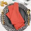 imageUtopia Kitchen White Cloth Napkins 12 Pack 18x18 Inch Cotton Blend Washable and Reusable Table Dinner NapkinsCoral