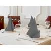imageUtopia Kitchen White Cloth Napkins 12 Pack 18x18 Inch Cotton Blend Washable and Reusable Table Dinner NapkinsGray
