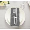 imageUtopia Kitchen White Cloth Napkins 12 Pack 18x18 Inch Cotton Blend Washable and Reusable Table Dinner NapkinsGray