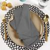 imageUtopia Kitchen White Cloth Napkins 12 Pack 18x18 Inch Cotton Blend Washable and Reusable Table Dinner NapkinsGray