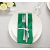 imageUtopia Kitchen White Cloth Napkins 12 Pack 18x18 Inch Cotton Blend Washable and Reusable Table Dinner NapkinsGreen