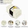 imageUtopia Kitchen White Cloth Napkins 12 Pack 18x18 Inch Cotton Blend Washable and Reusable Table Dinner NapkinsIvory