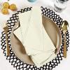 imageUtopia Kitchen White Cloth Napkins 12 Pack 18x18 Inch Cotton Blend Washable and Reusable Table Dinner NapkinsIvory