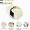 imageUtopia Kitchen White Cloth Napkins 12 Pack 18x18 Inch Cotton Blend Washable and Reusable Table Dinner NapkinsIvory