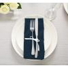 imageUtopia Kitchen White Cloth Napkins 12 Pack 18x18 Inch Cotton Blend Washable and Reusable Table Dinner NapkinsNavy