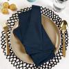 imageUtopia Kitchen White Cloth Napkins 12 Pack 18x18 Inch Cotton Blend Washable and Reusable Table Dinner NapkinsNavy