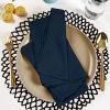 imageUtopia Kitchen White Cloth Napkins 12 Pack 18x18 Inch Cotton Blend Washable and Reusable Table Dinner NapkinsNavy