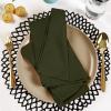 imageUtopia Kitchen White Cloth Napkins 12 Pack 18x18 Inch Cotton Blend Washable and Reusable Table Dinner NapkinsOlive