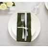 imageUtopia Kitchen White Cloth Napkins 12 Pack 18x18 Inch Cotton Blend Washable and Reusable Table Dinner NapkinsOlive