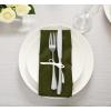 imageUtopia Kitchen White Cloth Napkins 12 Pack 18x18 Inch Cotton Blend Washable and Reusable Table Dinner NapkinsOlive