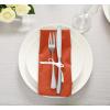 imageUtopia Kitchen White Cloth Napkins 12 Pack 18x18 Inch Cotton Blend Washable and Reusable Table Dinner NapkinsOrange