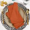 imageUtopia Kitchen White Cloth Napkins 12 Pack 18x18 Inch Cotton Blend Washable and Reusable Table Dinner NapkinsOrange