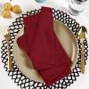 imageUtopia Kitchen White Cloth Napkins 12 Pack 18x18 Inch Cotton Blend Washable and Reusable Table Dinner NapkinsRed