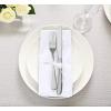 imageUtopia Kitchen White Cloth Napkins 12 Pack 18x18 Inch Cotton Blend Washable and Reusable Table Dinner NapkinsWhite
