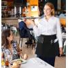 imageUtopia Wear 12 Pack Server Apron with 3 Pockets Waist Apron for Waiter Waitress 12 InchesBlack