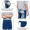 imageUtopia Wear 4 Pack Server Apron with 3 Pockets Waist Apron for Waiter Waitress 12 InchesBlue