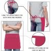 imageUtopia Wear 4 Pack Server Apron with 3 Pockets Waist Apron for Waiter Waitress 12 InchesPink