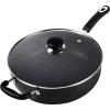 imageUtopia Kitchen 11 Inch Nonstick Skillet  Deep Frying Pan  46 Quart Saut Pan  Aluminum Jumbo Cooker with Glass Lid  Dishwasher Safe