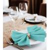 imageUtopia Home 288 Pack White Cloth Napkins 17x17 Inches Polyester Dinner Napkins WashableAqua
