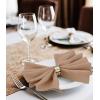 imageUtopia Home 288 Pack White Cloth Napkins 17x17 Inches Polyester Dinner Napkins WashableBeige