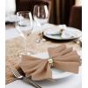 imageUtopia Home 288 Pack White Cloth Napkins 17x17 Inches Polyester Dinner Napkins WashableBeige