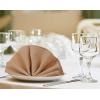 imageUtopia Home 288 Pack White Cloth Napkins 17x17 Inches Polyester Dinner Napkins WashableBeige