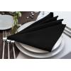 imageUtopia Home 288 Pack White Cloth Napkins 17x17 Inches Polyester Dinner Napkins WashableBlack