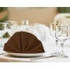 imageUtopia Home 288 Pack White Cloth Napkins 17x17 Inches Polyester Dinner Napkins WashableBrown