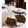 imageUtopia Home 288 Pack White Cloth Napkins 17x17 Inches Polyester Dinner Napkins WashableBrown