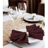 imageUtopia Home 288 Pack White Cloth Napkins 17x17 Inches Polyester Dinner Napkins WashableBurgundy