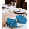 imageUtopia Home 288 Pack White Cloth Napkins 17x17 Inches Polyester Dinner Napkins WashableCaribbean Blue