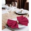 imageUtopia Home 288 Pack White Cloth Napkins 17x17 Inches Polyester Dinner Napkins WashableFuchsia