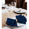 imageUtopia Home 288 Pack White Cloth Napkins 17x17 Inches Polyester Dinner Napkins WashableNavy