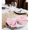 imageUtopia Home 288 Pack White Cloth Napkins 17x17 Inches Polyester Dinner Napkins WashablePink