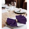 imageUtopia Home 288 Pack White Cloth Napkins 17x17 Inches Polyester Dinner Napkins WashablePurple