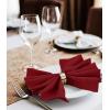 imageUtopia Home 288 Pack White Cloth Napkins 17x17 Inches Polyester Dinner Napkins WashableRed