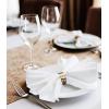 imageUtopia Home 288 Pack White Cloth Napkins 17x17 Inches Polyester Dinner Napkins WashableWhite