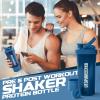 imageUtopia Home Shaker Bottle 2 Pack  24 Ounce Plastic Protein or Cocktail Shaker Bottle for Pre ampamp Post workout with Twist ampamp Lock Protein Box Storage All Black ampamp ClearBlackClearNavy