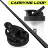 imageUtopia Home Shaker Bottle 2 Pack  24 Ounce Plastic Protein or Cocktail Shaker Bottle for Pre ampamp Post workout with Twist ampamp Lock Protein Box Storage All Black ampamp ClearBlackAll Black  ClearBlack