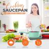imageUtopia Kitchen 2 Quart Nonstick Saucepan with Detachable handle ampamp Glass Lid Grey  BlackGreen  Black