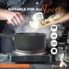imageUtopia Kitchen 2 Quart Nonstick Saucepan with Detachable handle ampamp Glass Lid Grey  BlackGrey  Black